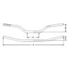 WRP |  Manubrio 28.6 mm PRO-BAR Piega Alta | Nero - immagine 2